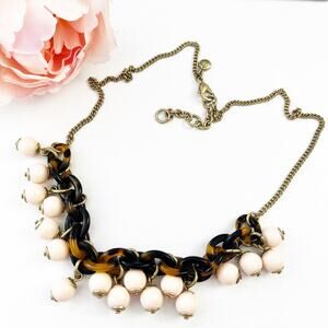 J. Crew Faux Tortoise Shell Link Necklace